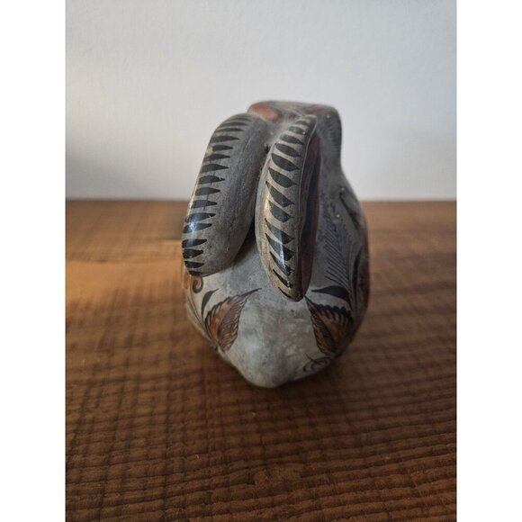 Tonala Mexico Pottery Handpainted Rabbit Figurine - Picture 3 of 6